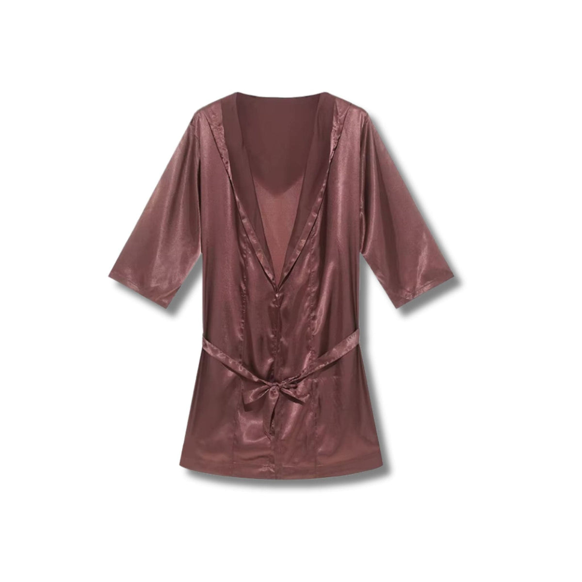 Peignoir Homme Luxe Satin Été