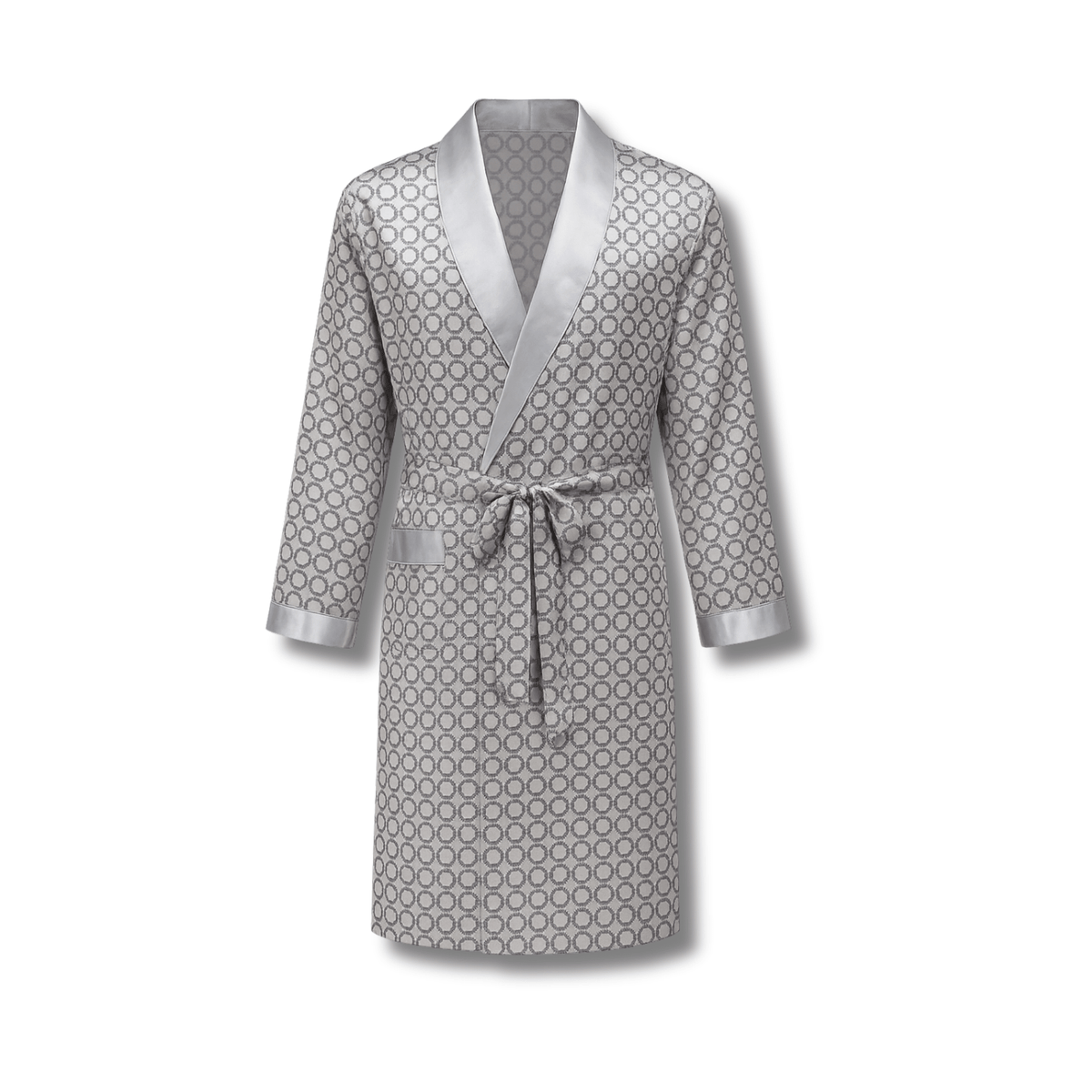 Peignoir Homme Luxe Satin Imprimé