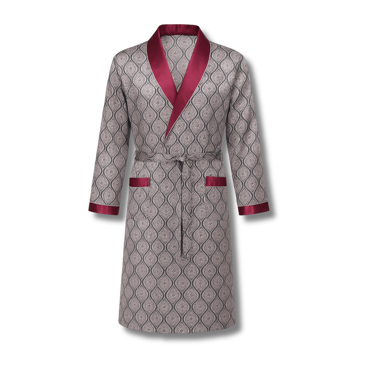 Peignoir Homme Luxe Satin Imprimé