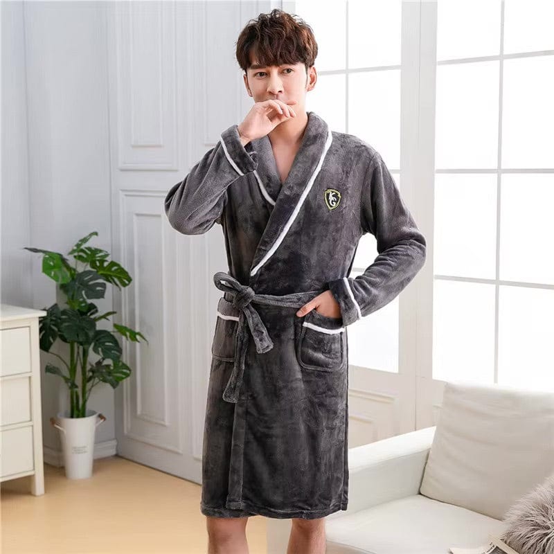 Peignoir Homme Polaire Flanelle Épaisse
