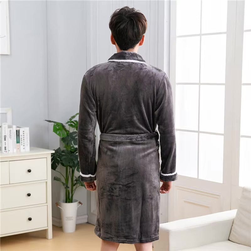 Peignoir Homme Polaire Flanelle Épaisse
