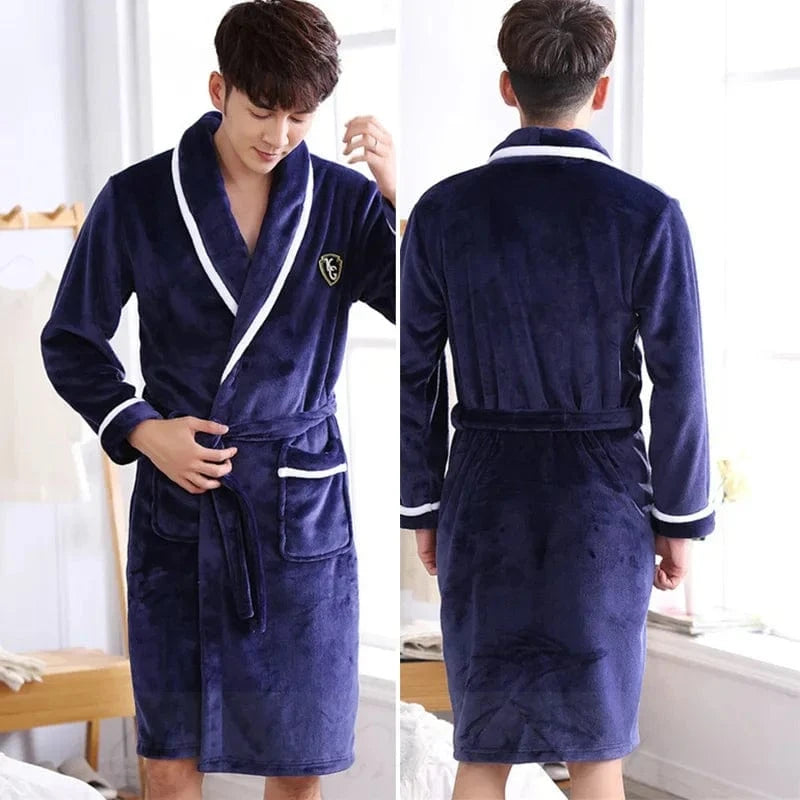 Peignoir Homme Polaire Flanelle Épaisse