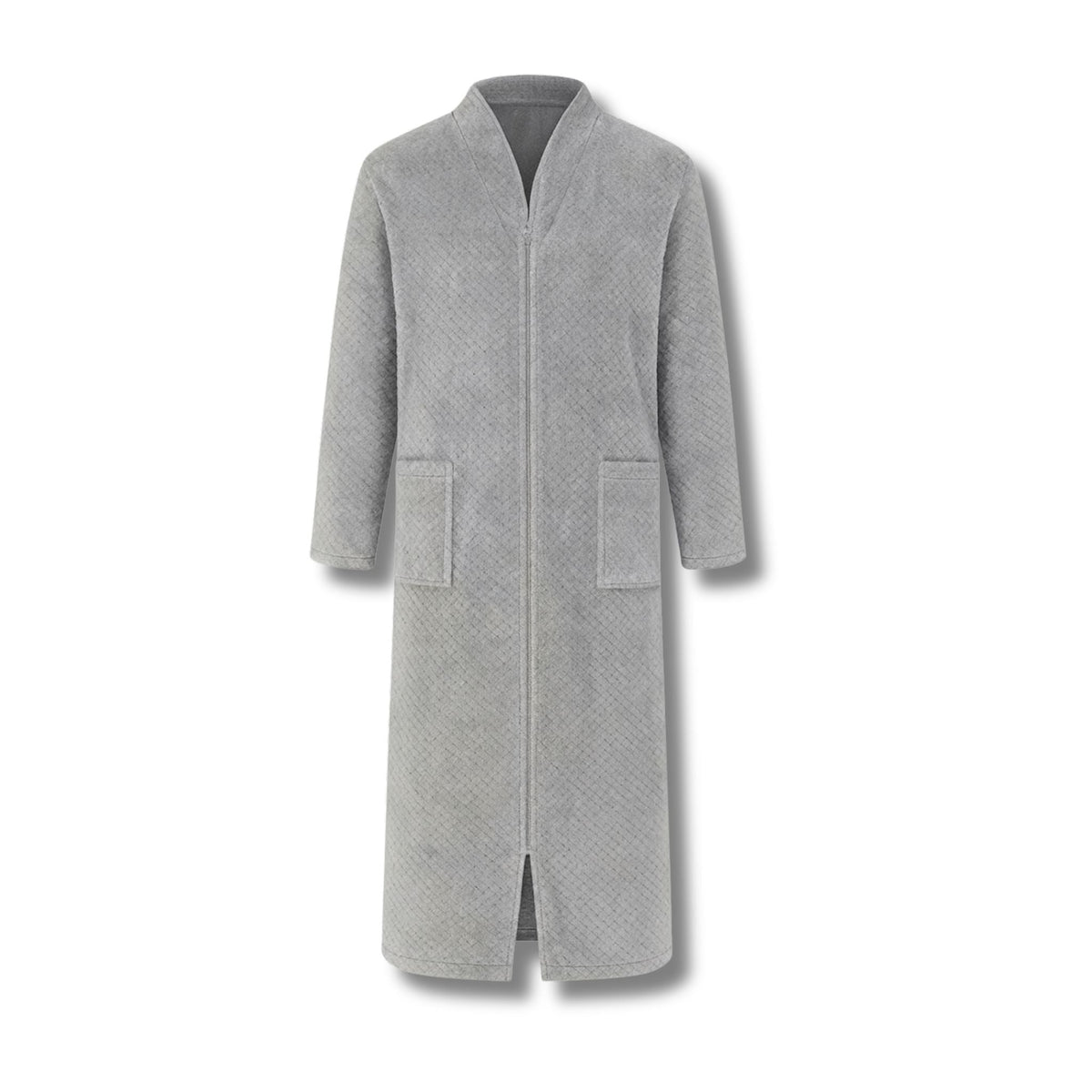 Peignoir Homme Polaire Long avec Zip