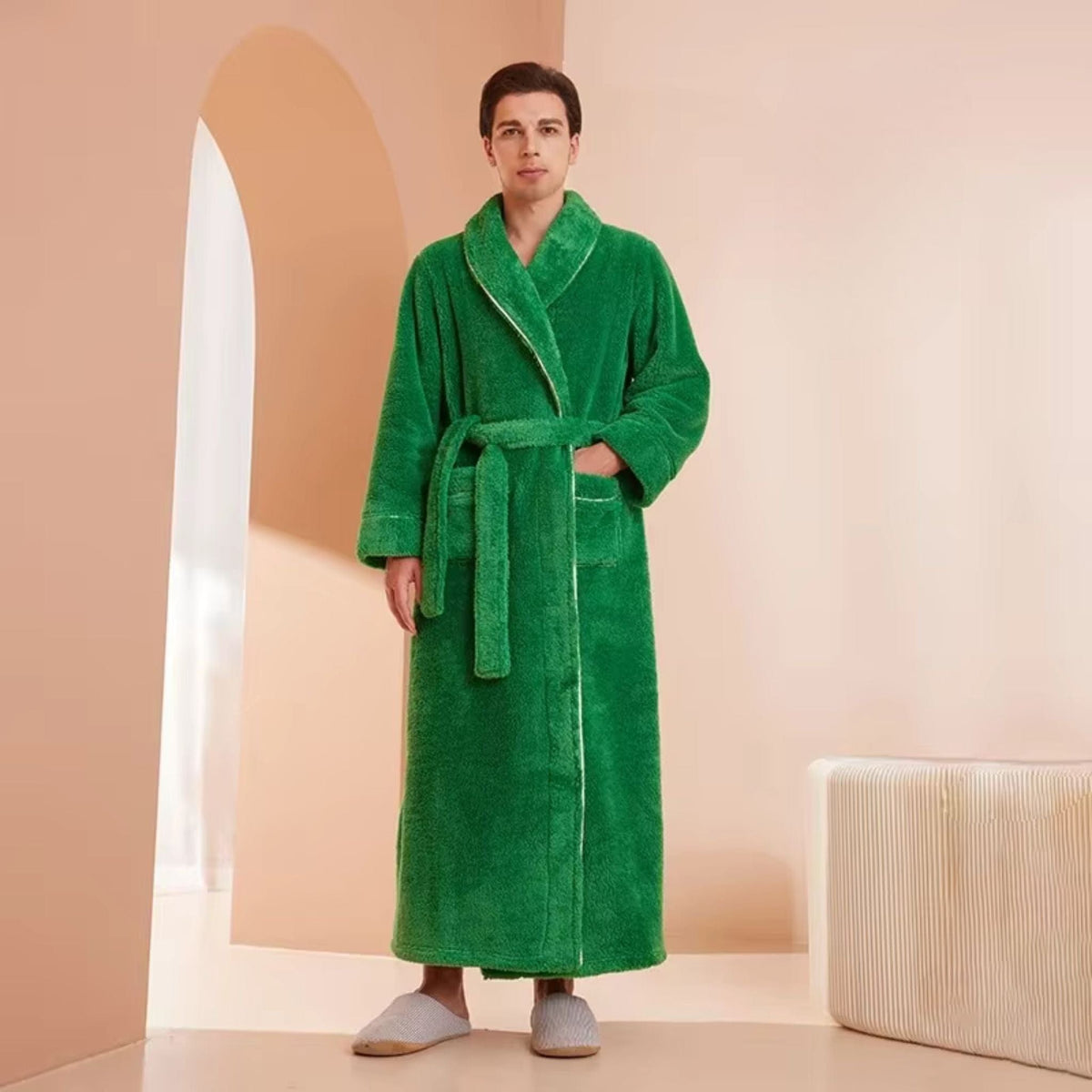 Peignoir Homme Polaire Long Hiver