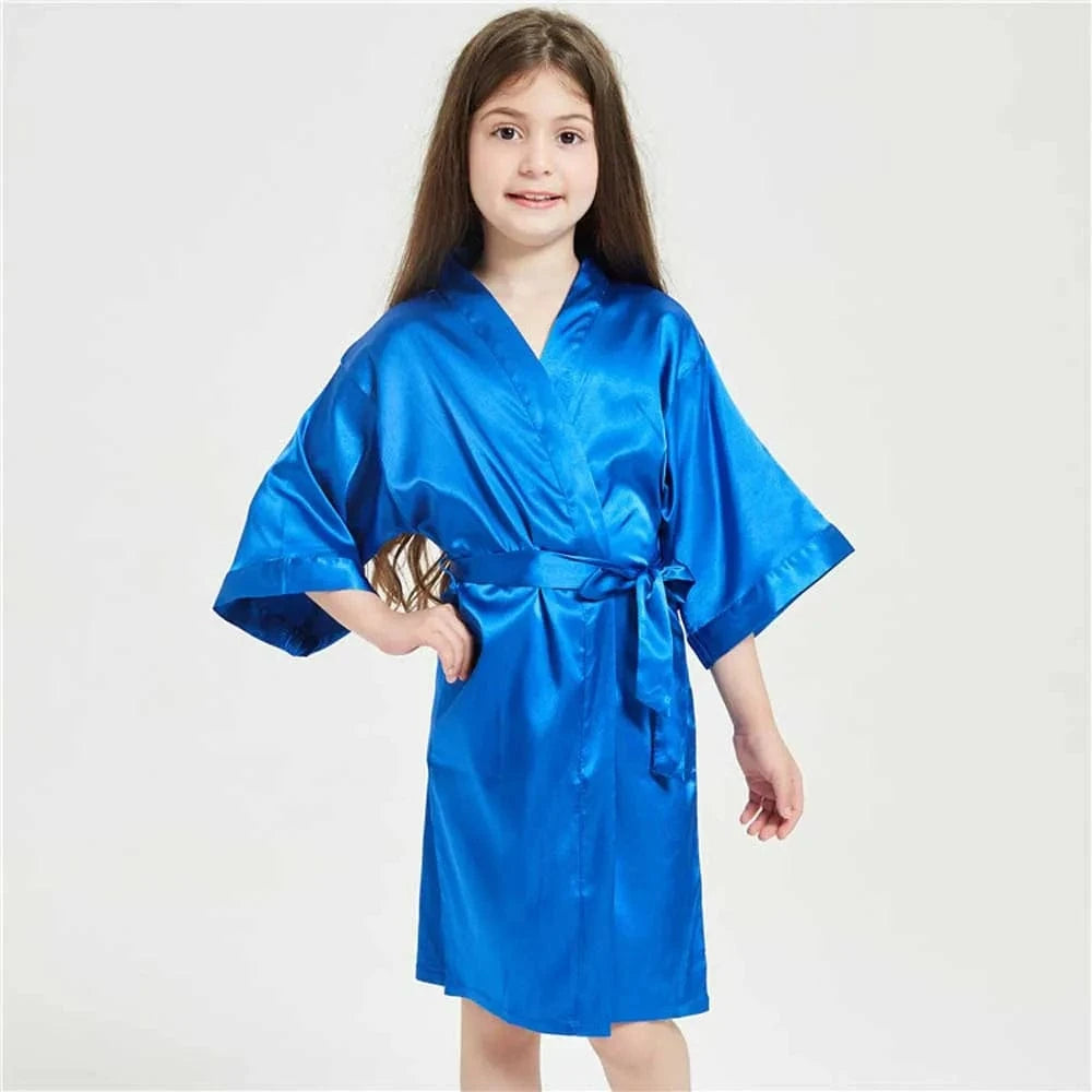 Peignoir Satin Enfant Fille