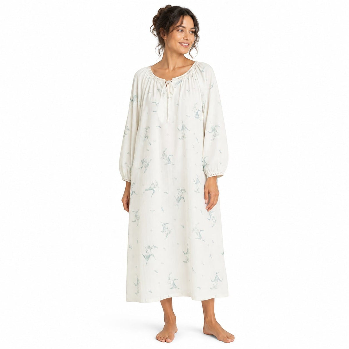 Robe de Chambre Coton Femme Style Bohème