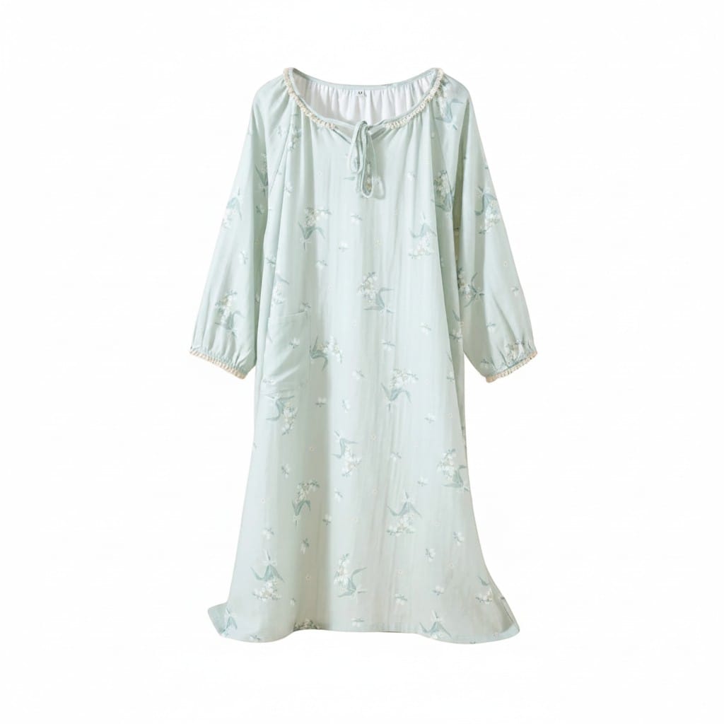 Robe de Chambre Coton Femme Style Bohème