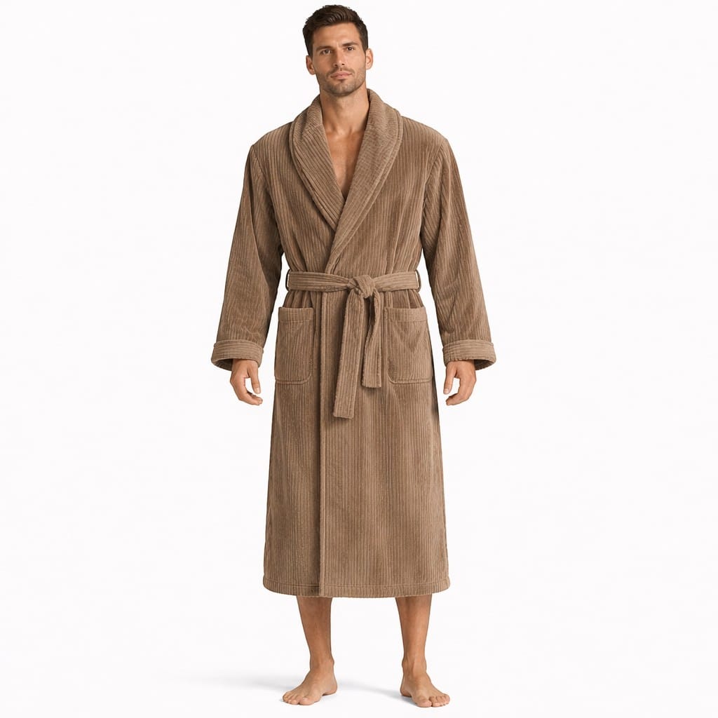 Robe de Chambre Couple Flanelle Douce Unisexe