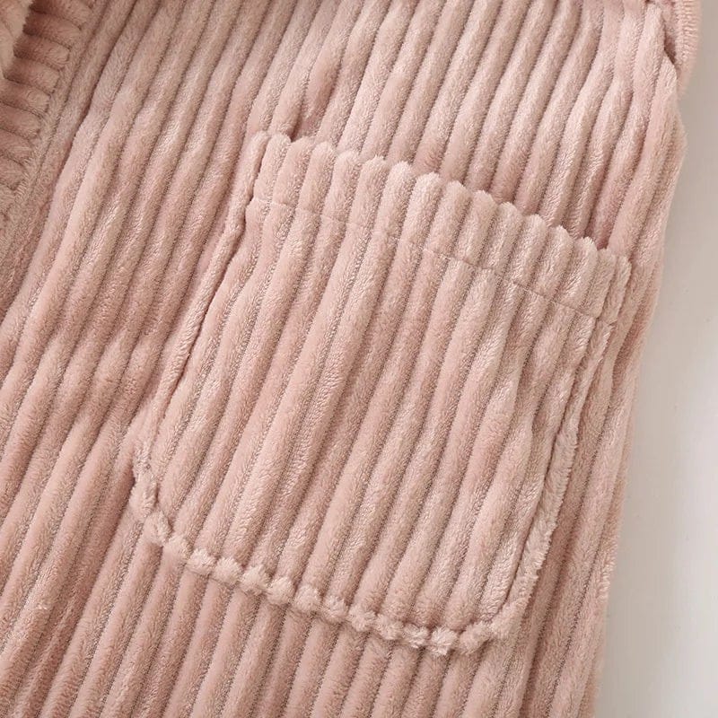 Robe de Chambre Couple Flanelle Douce Unisexe