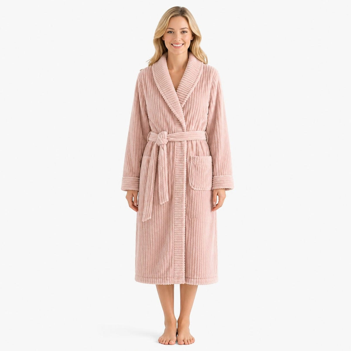 Robe de Chambre Couple Flanelle Douce Unisexe