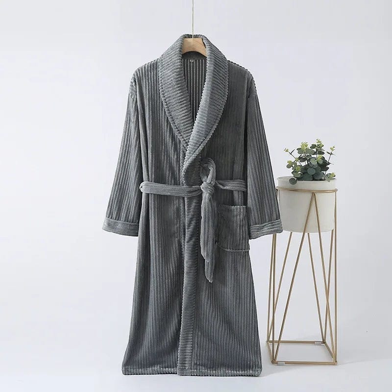 Robe de Chambre Couple Flanelle Douce Unisexe