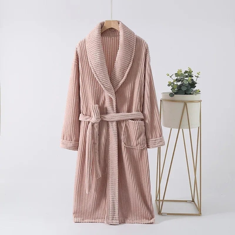 Robe de Chambre Couple Flanelle Douce Unisexe