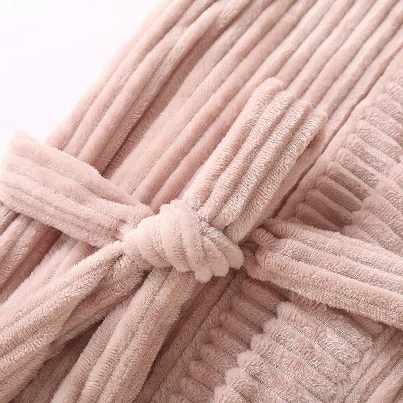 Robe de Chambre Couple Flanelle Douce Unisexe