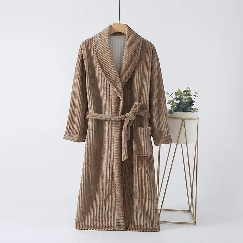 Robe de Chambre Couple Flanelle Douce Unisexe
