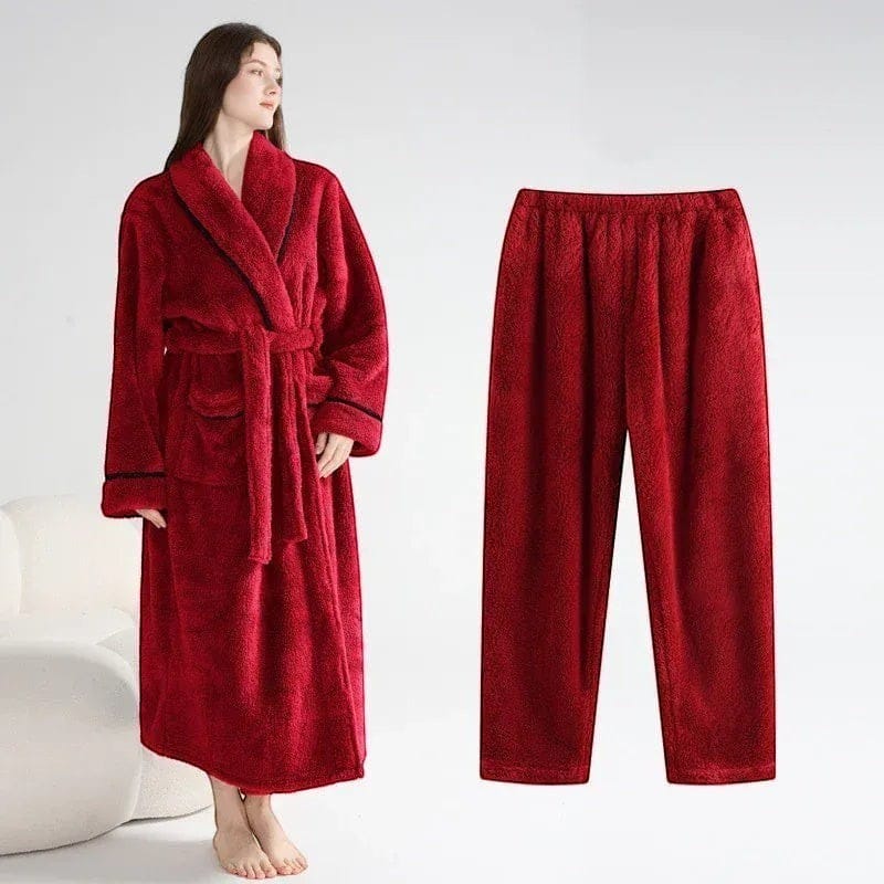 Robe de Chambre Femme avec Pantalon