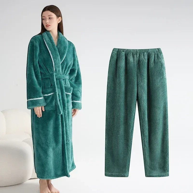 Robe de Chambre Femme avec Pantalon