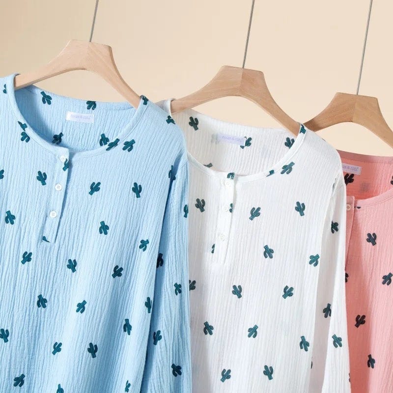 Robe de Chambre Femme Boutonnée Longues Grande Taille