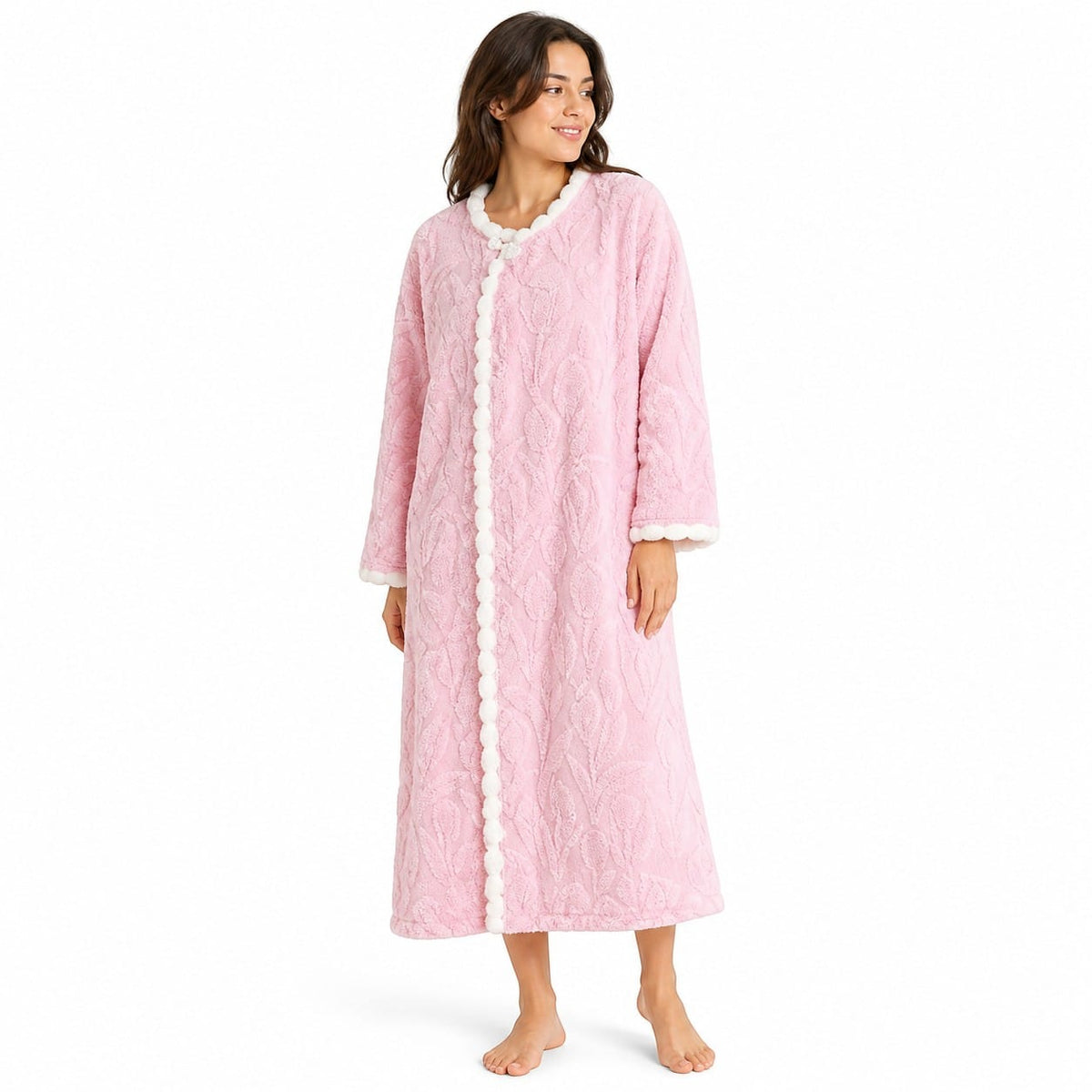 Robe de Chambre Femme Chaude Flanelle Épaisse