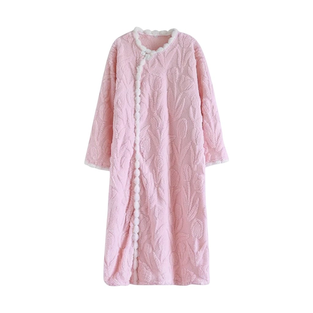 Robe de Chambre Femme Chaude Flanelle Épaisse