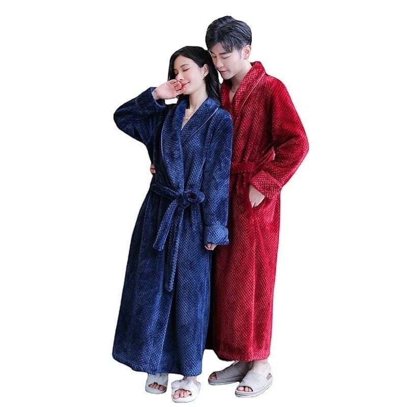 Robe de Chambre Femme Chaude Long Hiver