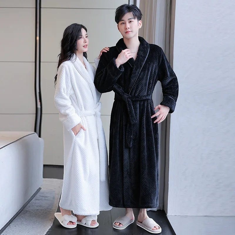 Robe de Chambre Femme Chaude Long Hiver