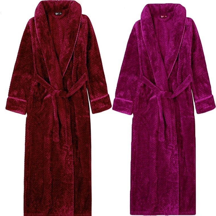 Robe de Chambre Femme Chaude Long Hiver