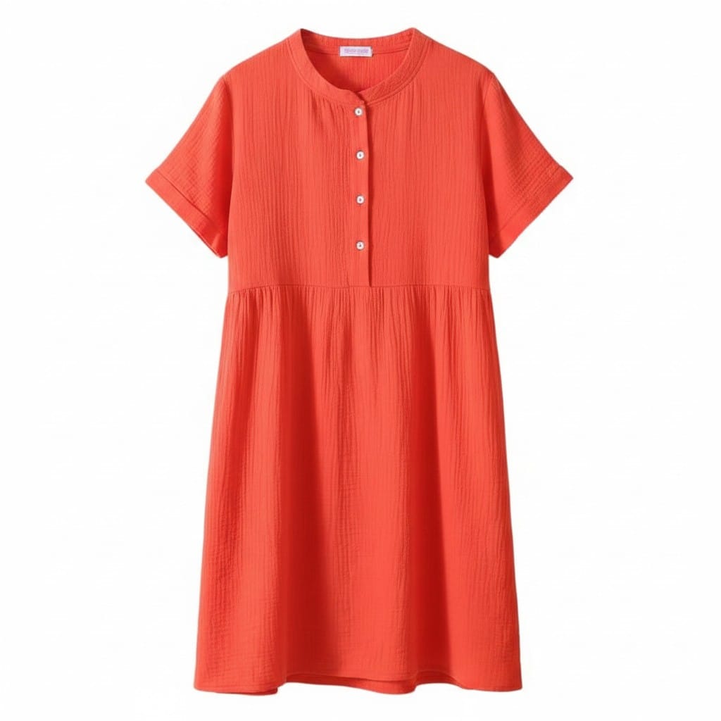 Robe de Chambre Femme Coton Boutonnée