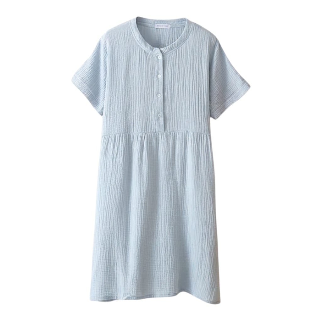 Robe de Chambre Femme Coton Boutonnée