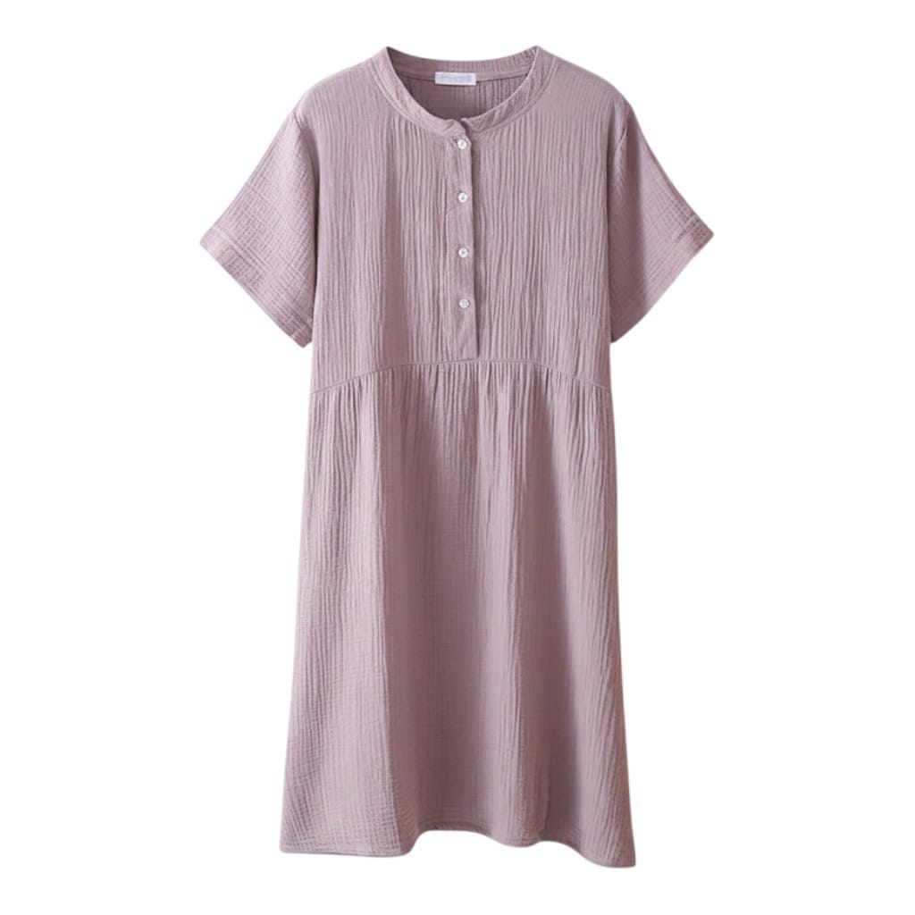 Robe de Chambre Femme Coton Boutonnée