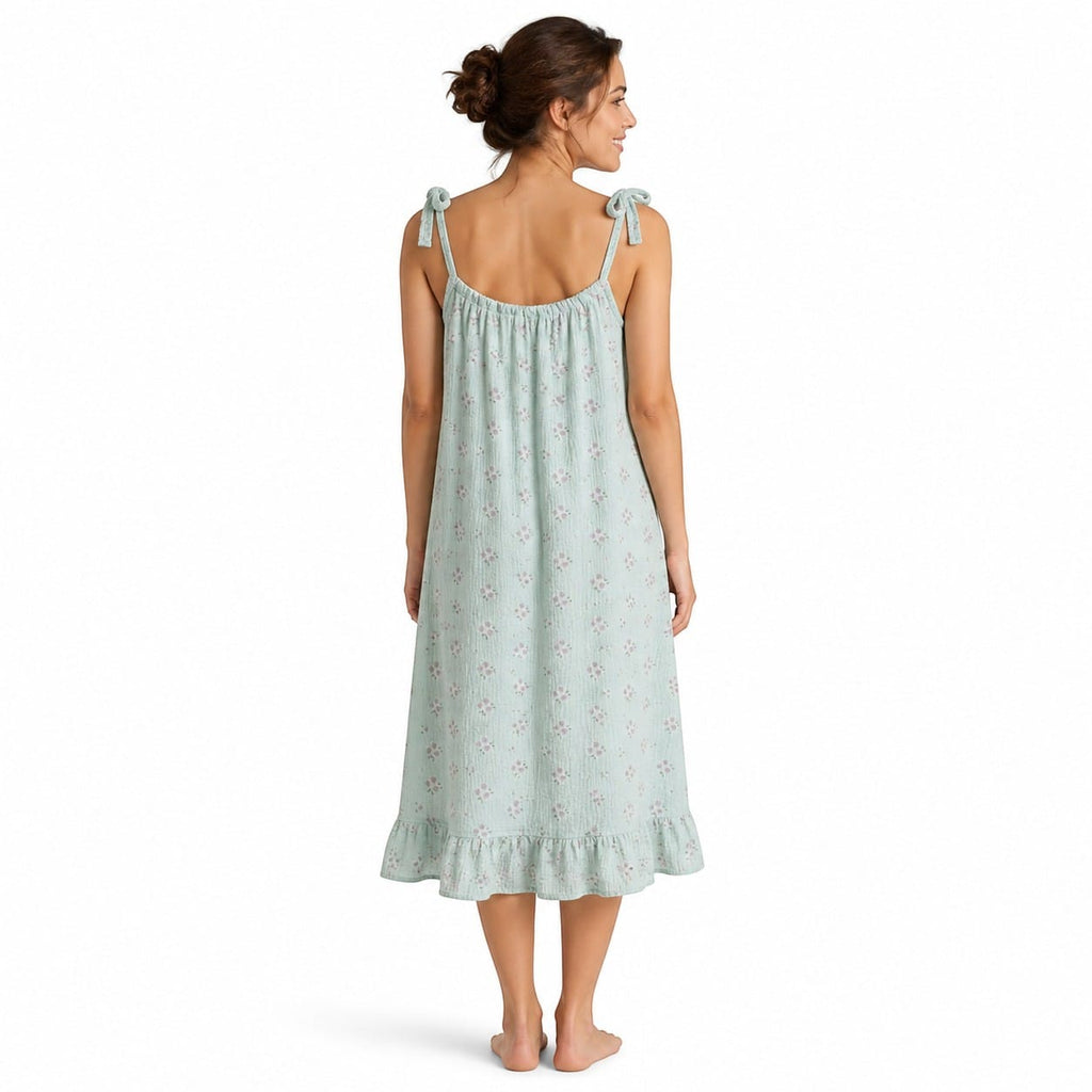 Robe de Chambre Femme Coton Bretelles