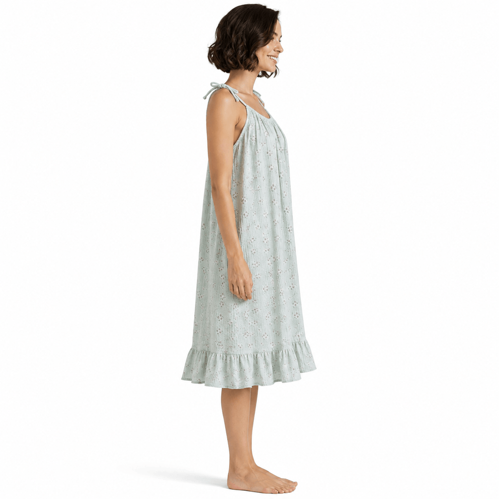 Robe de Chambre Femme Coton Bretelles
