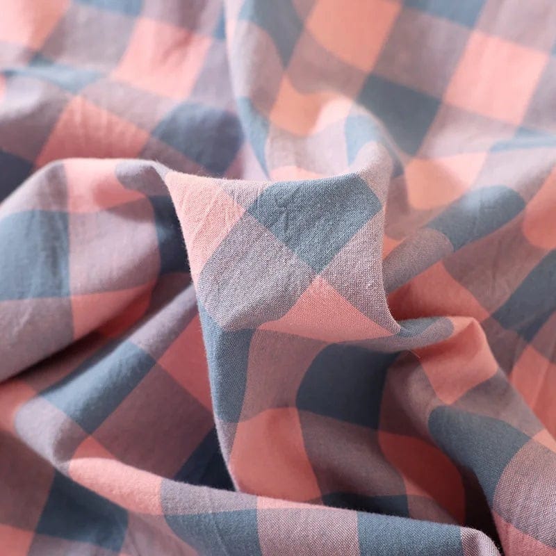 Robe de Chambre Femme Coton Carreaux