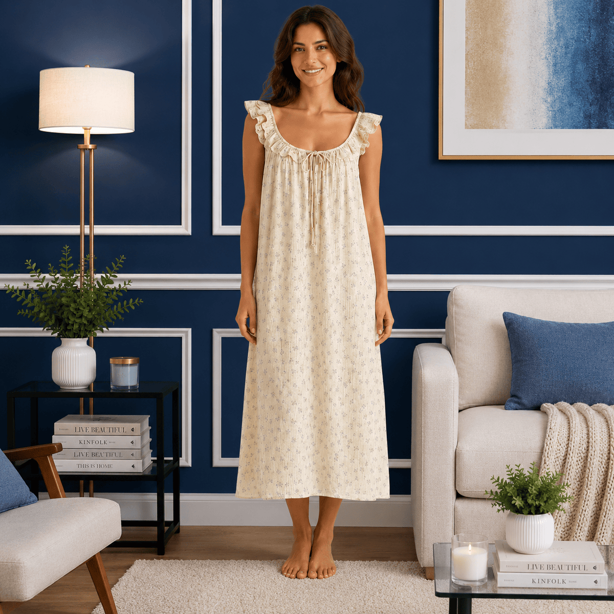Robe de Chambre Femme Coton Confort