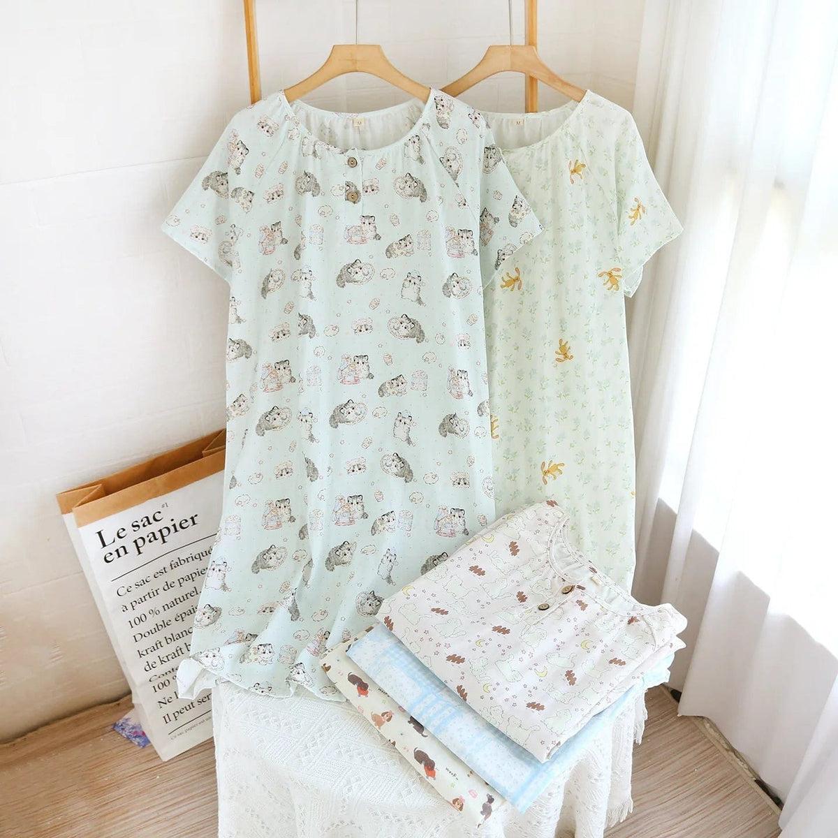 Robe de Chambre Femme Coton Été