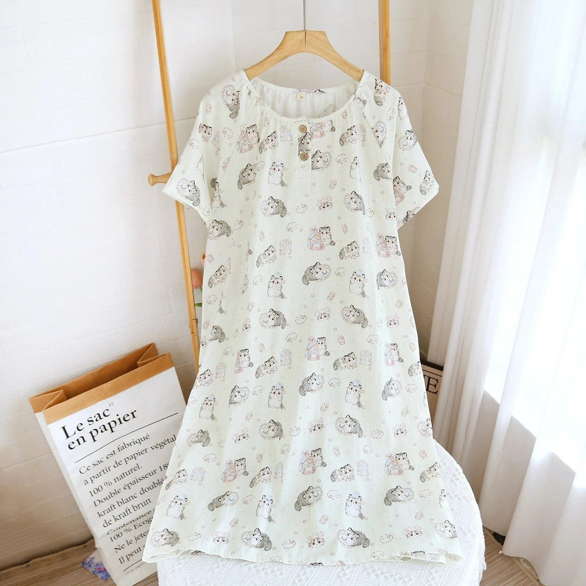 Robe de Chambre Femme Coton Été