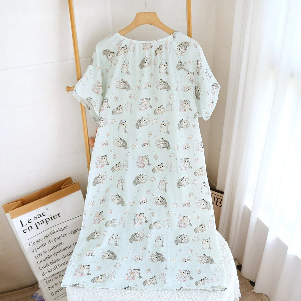 Robe de Chambre Femme Coton Été