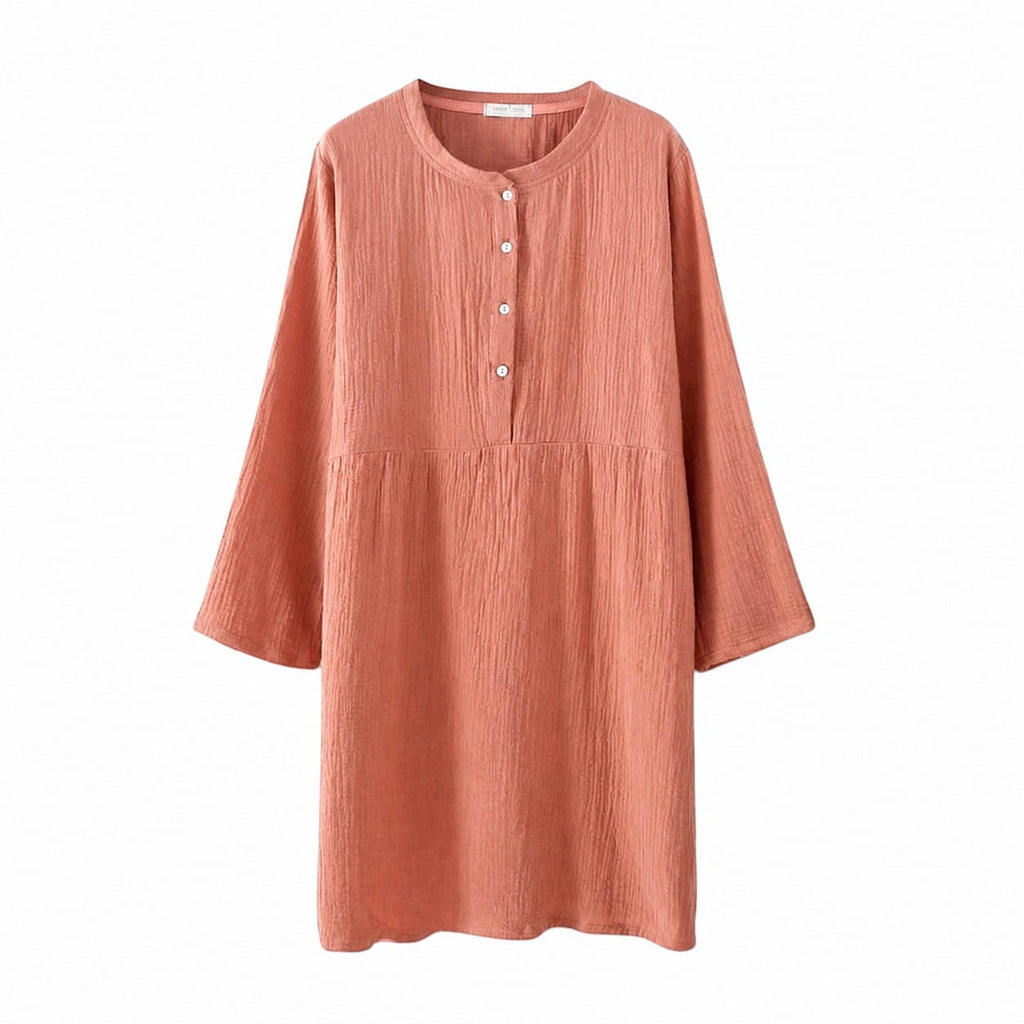 Robe de Chambre Femme Coton Gaze Crêpe