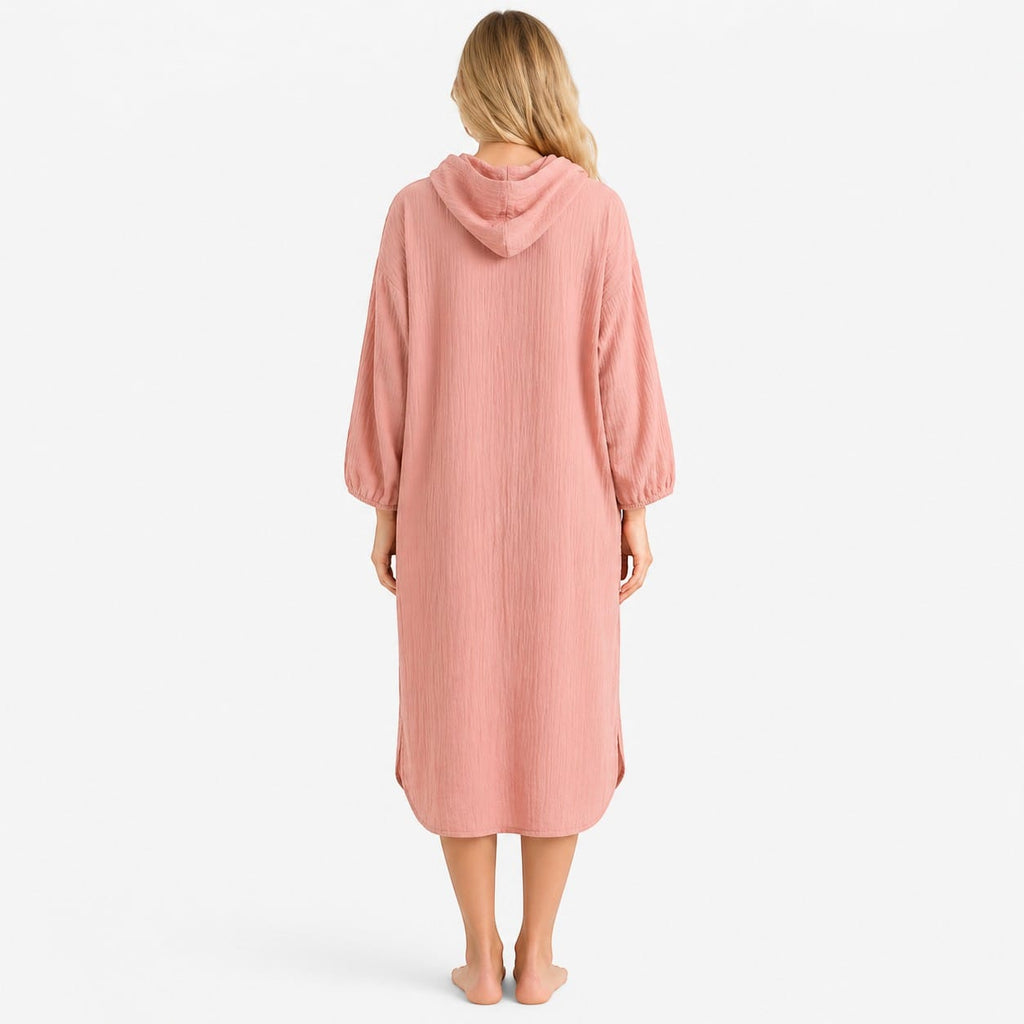 Robe de Chambre Femme Coton Longue Confort Mi-Saison