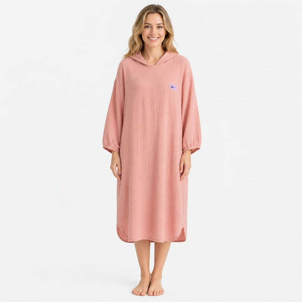 Robe de Chambre Femme Coton Longue Confort Mi-Saison