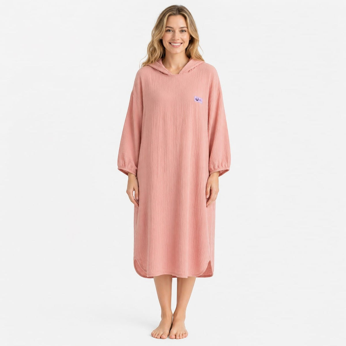 Robe de Chambre Femme Coton Longue Confort Mi-Saison