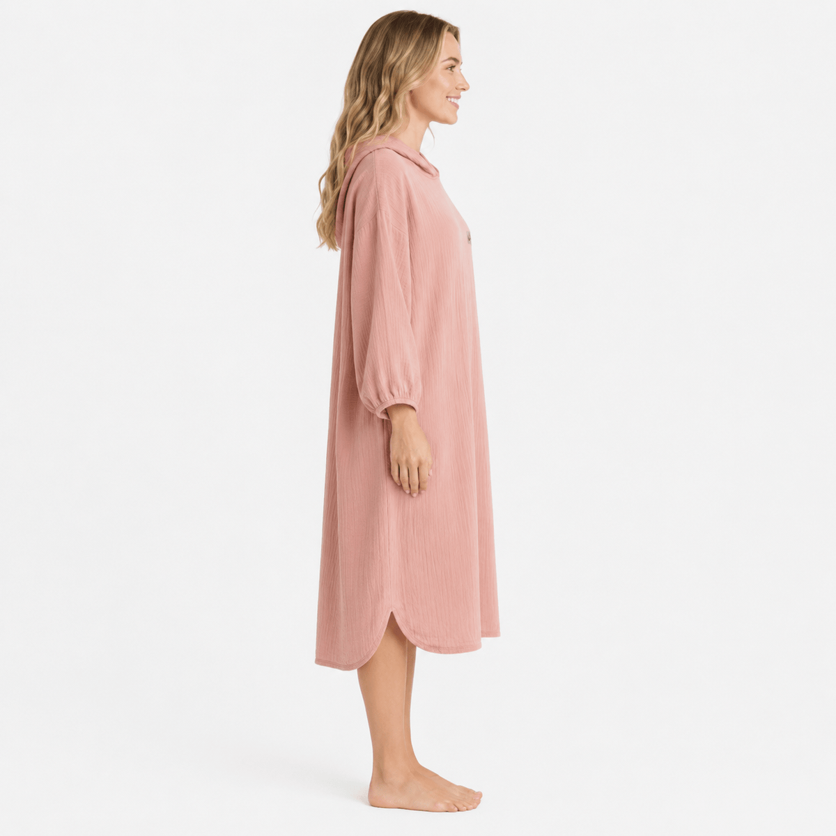 Robe de Chambre Femme Coton Longue Confort Mi-Saison