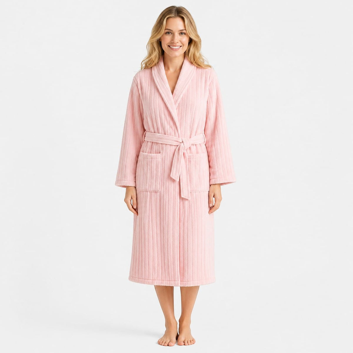 Robe de Chambre Femme Coton Matelassée Chaude