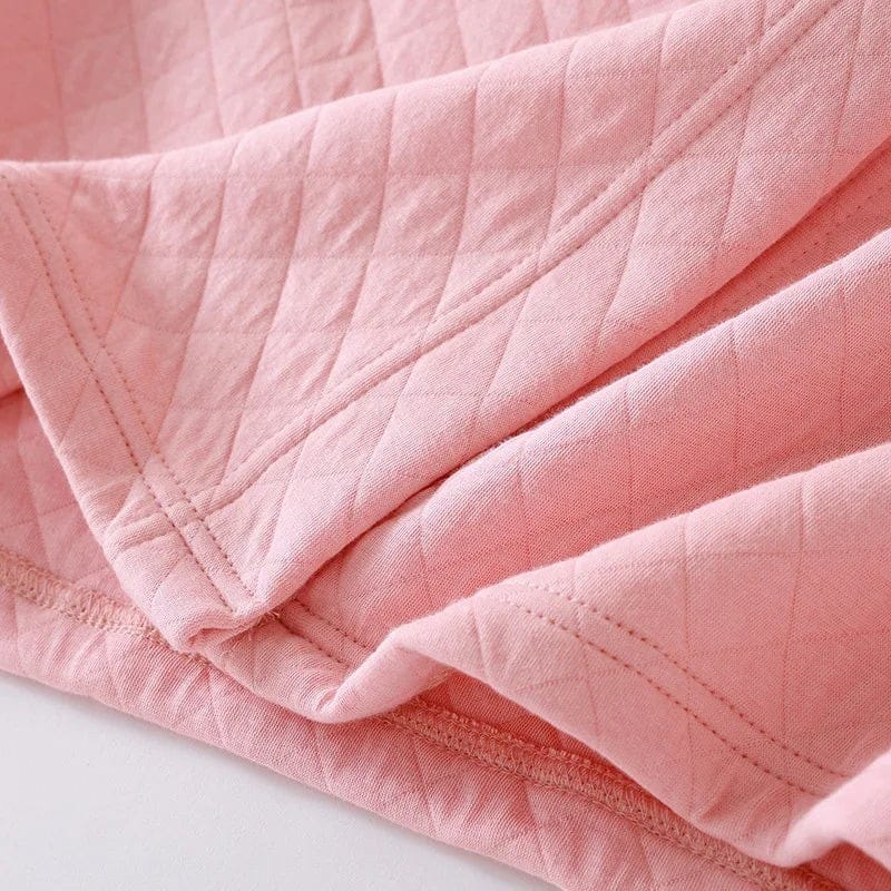 Robe de Chambre Femme Coton Matelassée Douce Hiver