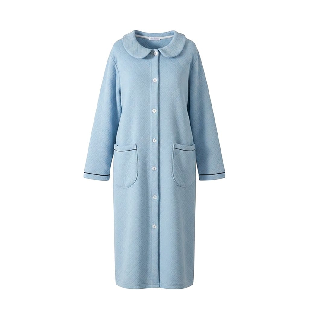 Robe de Chambre Femme Coton Matelassée Douce Hiver