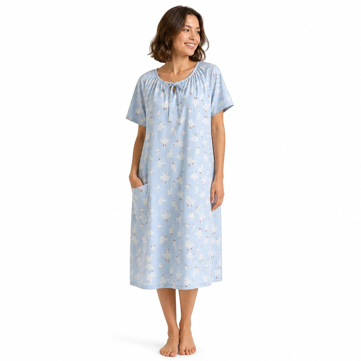 Robe de Chambre Femme Coton Motif Cool