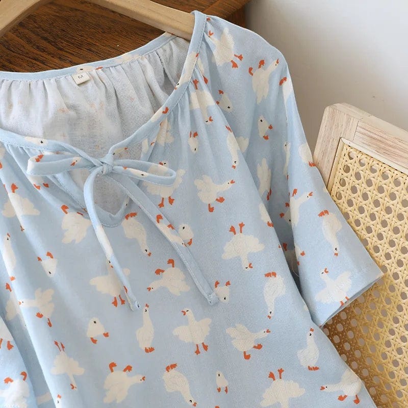 Robe de Chambre Femme Coton Motif Cool