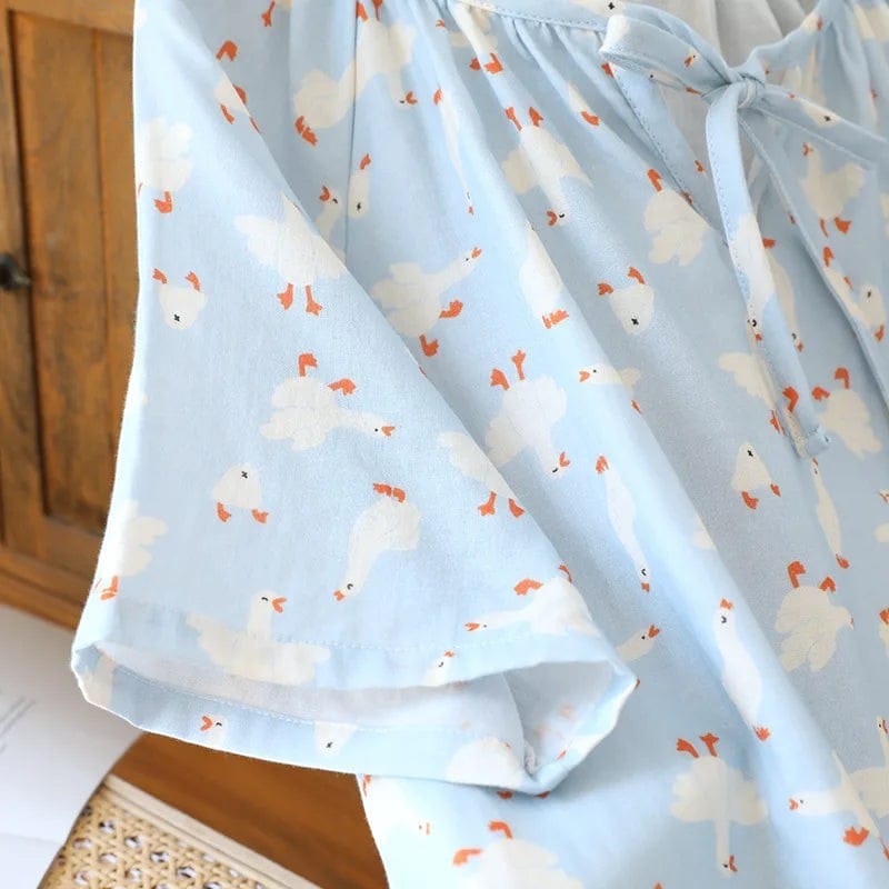 Robe de Chambre Femme Coton Motif Cool