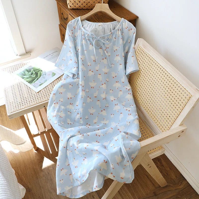 Robe de Chambre Femme Coton Motif Cool