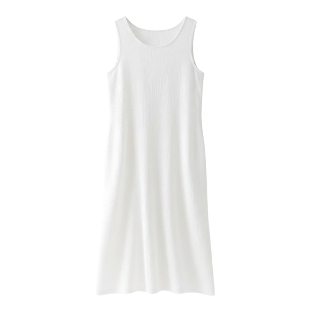 Robe de Chambre Femme Coton Uni Sans Manches Courte