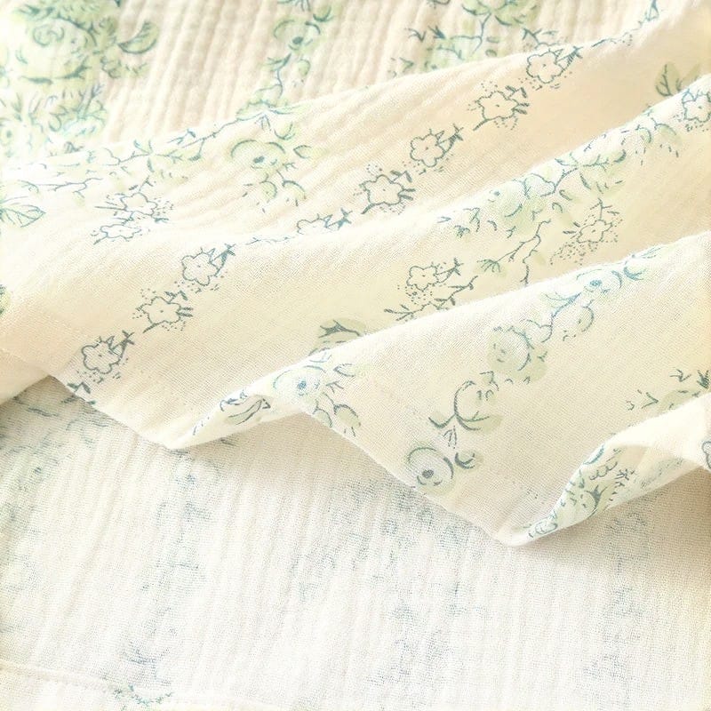 Robe de Chambre Femme Coton Vintage
